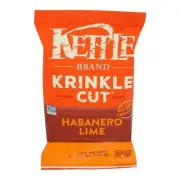 Krinkle Cut Habanero Lime Potato Chips 7.5 Oz (Case Of