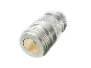 GIZWIZ RF Coax Adapter N Female Jack to UHF SO-239 Female Jack Silver Plating