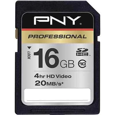 PNY 16G class 10 SD card for Panasonic Lumix GH3 GH2 GH1 G5 GH2K G3 G3K camera