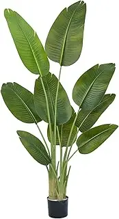 MYELLU 160 cm Bird of Paradise Artificial Plant Decor - Faux Plant Indoor Tall Fake Tree Artificial for Home Living Room Bedroom Office Live Streams Corner Decor Modern Greenery Artificial Tree