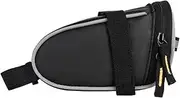 Fashionable Bike Saddle Bag 0.8L Small Storage Black Tail Rear Pack Accessory Kit Tool Reflective Road Bike Bag Easy Install