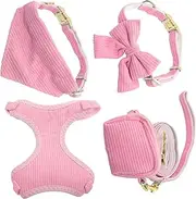 GANAZONO Dog Leash Kit Vest Harness Leash Collar Bandana Pet Safety Belt for Small and Large Dogs