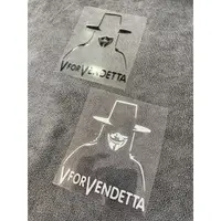 在飛比找蝦皮購物優惠-現貨 V for Vendetta V怪客 貼紙 汽車貼紙 