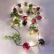 Christmas String Lights 3M 20LEDs Pine Conifer Hanging Lights for Xmas Tree Indoor Home Decor -Style 1