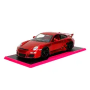 Jada 1:24 Scale Pink Slips Porsche 911 Turbo 997 Red Diecast Vehicle
