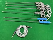8pc Laparoscopic Monopolar Grasper/Hook 5mmx330mm with Cable Reusable Instrument