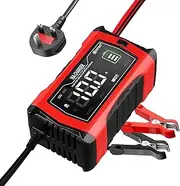 Car Battery Charger 12V/10A 24V/5A,Trickle Charger for Car Battery with Intelligent Charging Algorithms,12v Battery Charger with LCD Display for Lithium