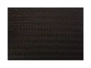 Maxwell & Williams Set of 6, 45 X 30cm Leather Look Placemats Black Plait GI0160