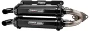 Trinity CERAKOTE Black Stage 5 Dual Slip On Exhaust Polaris RZR RS1