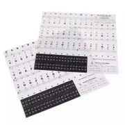 Transparent Keyboard Piano Stickers 88/61/54/49/37 Keys Sticker Note For Learner