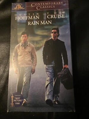 Vintage SEALED VHS Rain Man Tom Cruise Dustin Hoffman Cassette Tape Mint