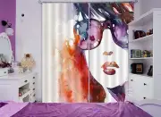 3D Sunglasses 8 Blockout Photo Curtain Printing Curtains Drapes Fabric Window AU
