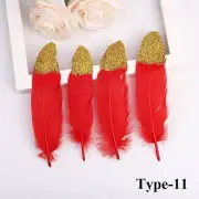 20PCS Color Dyed Goose Feather DIY Accessories Costume Hat Decor Craft Fly Plume