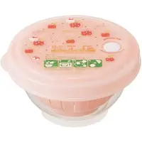 在飛比找樂天市場購物網優惠-小禮堂 Hello Kitty 日製 圓形白飯微波保鮮盒 炊
