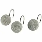 Avanti Linens Dotted Circles Set of 12 Shower Hooks