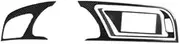 ATATNK Compatible for Audi A4 A5 A4L B8 2007-2015 Hand-Made Carbon Fiber Car Instrument Panel Frame Decorative Stickers Auto Interior Accesorios(F)