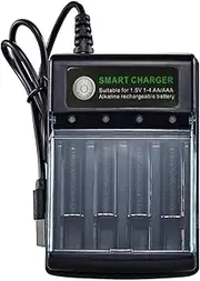Battery Charger AA AAA - Fast Charging AA AAA Battery Charger USB AA Battery Charger - Alkaline Battery Charger All-Purpose Battery Pack Charger for Home Company