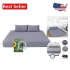 Queen Grounding Fitted Sheet Kit with Silver Fiber – Enhance Sleep Naturally