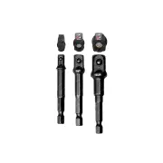 3 Pcs of PK Tool 2-in-1 Magnetic Socket/Drill Adaptor Set - 40Cr Steel