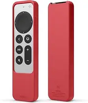 elago R2 Slim Case Compatible with Apple TV 4K Siri Remote 3rd Generation (2022) and 2nd Generation (2021) - Slim Design, Light Weight, Scratch-Free Silicone, Shock Absorption (Red)