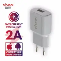 在飛比找蝦皮購物優惠-Vivan Power 橢圓形 USB 充電器快速充電器 2