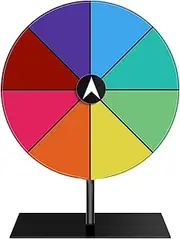 Spining Wheel Prizes with Stand - Event Giveaway, Interactive Spining Game Wheel for Raffles | Dry Erase Spin Wheel, Tabletop Carnival Game, Event Prize Draw Wheel, Durable Prize Spinner for Parties