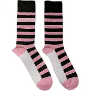 BlackPink Unisex Adult Stripe Logo Socks Pink/Black/White 7 UK-11 UK