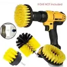 3PCS Tub Cleaner Attachment kit Cleaning Drill Brush Carpet Tile Power Scrubber
