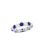 Rina Limor Silver 4.96 ct. tw. Lab-Grown Sapphire Ring