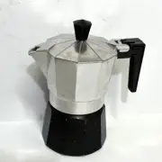 Valira Moka Espresso Stovetop Coffee Maker Black Made in Italy