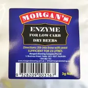 Mogan's Enzyme for Low Carb Dry Beer 3g Sufficient for 23L Wash Home Brew Beer