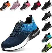 [Baofular] Work Shoes, Men's Safety Shoes, Women's Lightweight, Sporty, Steel Toe Cap, Non-Slip, Breathable