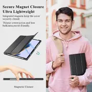 For Samsung Galaxy Tab A8 10.5 2021 SM- X200 /X205 Case Folio Leather Smart Magnetic Flip Stand Case Cover (Black)