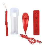 Controller Gamepad Nunchuck Controller Gamepad For Motion Plus Red For Wii Brand