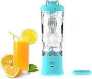 Portable Blender,Blender for Shakes and Smoothies,Waterproof Blenders,Mini Juicer Smoothie Blender Bottles,with Travel Lid,with USB Rechargeable Mini Fruit Juice Mixer, for Travel Gym Camping Home