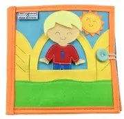 Handmade Felt Quiet Book- My Daily Routine for Boys