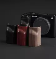 Ebony Walnut Wood Wooden Handgrip For Sony ZV-E1 ZVE1 Camera Holder Sticker