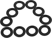 10pcs Oil Pan Screws and Gaskets Seal Tip Gaskets Crush Washer Oil Drain Plug Silicone Ring Gasket Replacement Bathtub Oil Pan Screw Gasket Oil Pan Gasket Sink Gasket Black Rubber