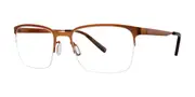 Jhane Barnes Orthogonal Brown Men's Glasses Brown Size 54 - Private Health Rebate - Blue Light Block Available