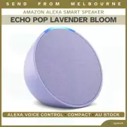 NEW Amazon Echo POP Compact Smart Speaker with Alexa Lavender Bloom AU STOCK