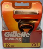 Gillette Fusion5 Razor Blade Refills, BRAND NEW, SEALED, 12 Cartridges