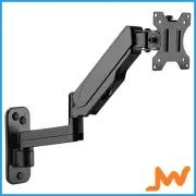 Brateck Wall Mounted Articulating Gas Spring Single Monitor Arm
