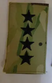 ARMY PATCH, GENERAL, OCP PATTERN,MULTICAM, WITH HOOK LOOP FASTENER