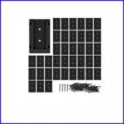 Durable 90 Degree Railing Connectors - 40 Nylon Brackets & 240 Screws Included
