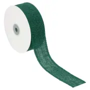 1.5" Wide 10 Yards Burlap Fabric Ribbon Jute Crafts Roll Wrapping Green