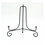 2 Pcs Platter Holder Display Stand Plate Holders Stands Office Iron