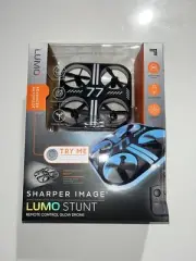 NEW Sharper Image Drone - Lumo Glow Stunt Remote Control #77 Blue Black