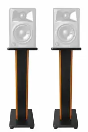 (2) Rockville 28" 2-Tone Studio Monitor Speaker Stands For M-Audio AV42 Monitors