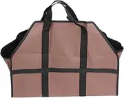 Log Baskets 1PC Logging Package Wood Fireplace Tools Large Capacity Log Tote Handbag Firewood Carrier Holder (Coffee) Firewood Basket