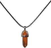 [Crystal Wizzard] Red Jasper Pendant Crystal Necklace
